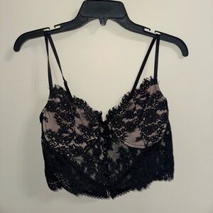 Black Lace Bustier